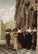 Conversation outside a Castle gfh DELEN, Dirck van